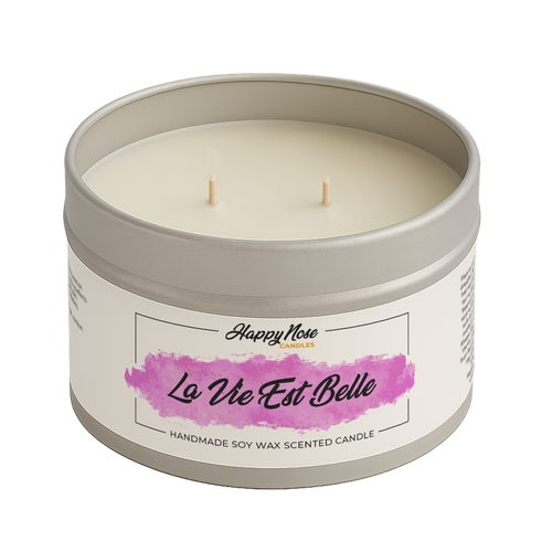 La Vie Est Belle Large Double Wick Candle