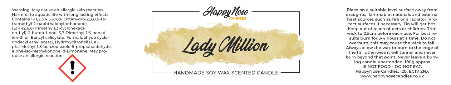 Lady Million Scented Candle