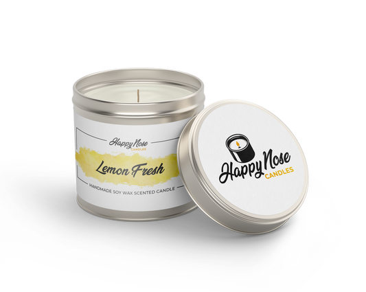 Lemon Fresh Scented Candle - HappyNose Candles