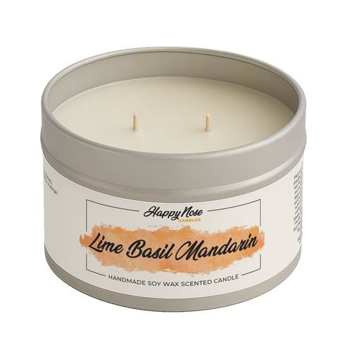 Lime Basil Mandarin Large Double Wick Candle