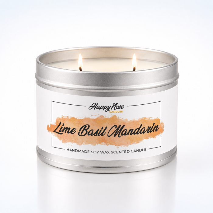 Lime Basil Mandarin Large Double Wick Candle