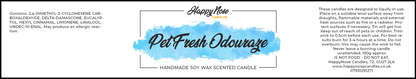 Pet Fresh Odouraze Scented Candle - HappyNose Candles