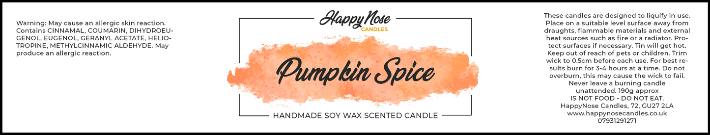 Pumpkin Spice Scented Candle