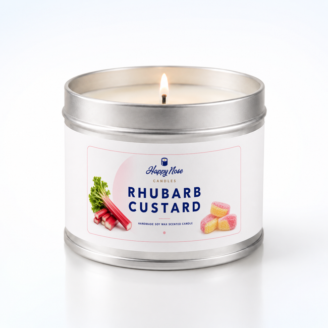 Rhubarb & Custard Scented Candle