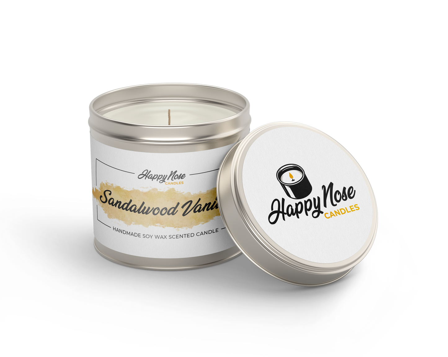 Sandalwood Vanilla Scented Candle