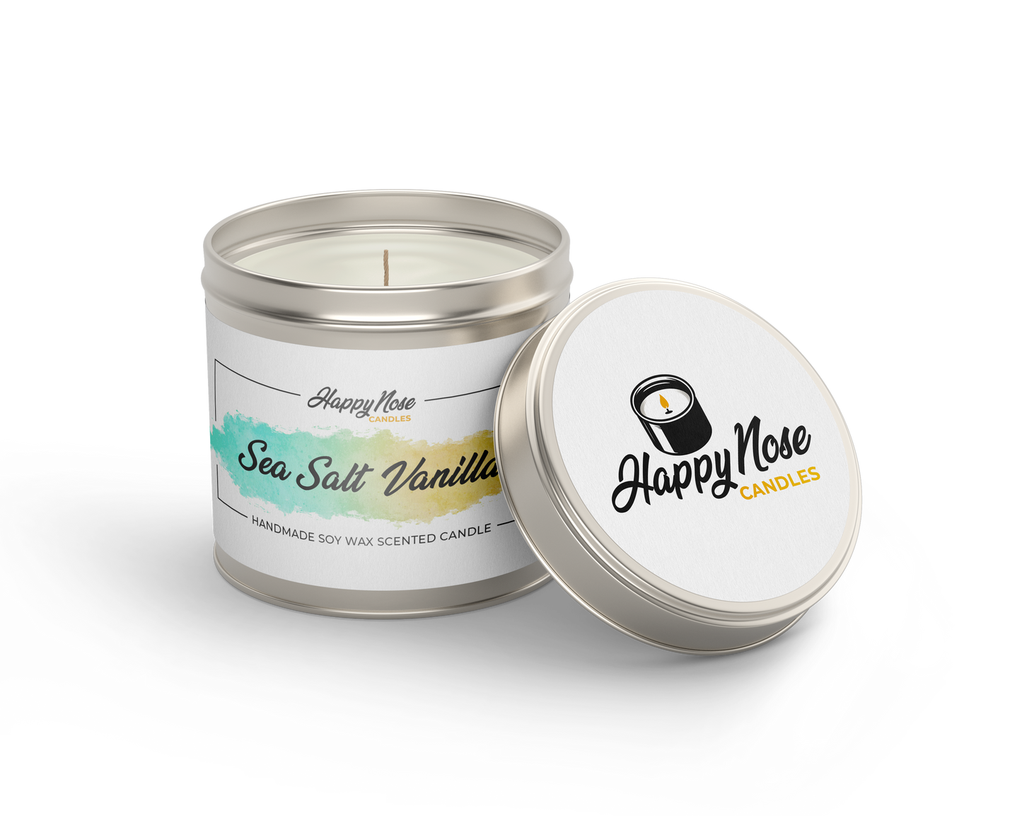 Sea Salt & Vanilla Scented Candle