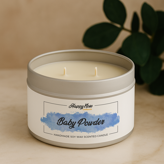 Baby Powder Large Double Wick Candle