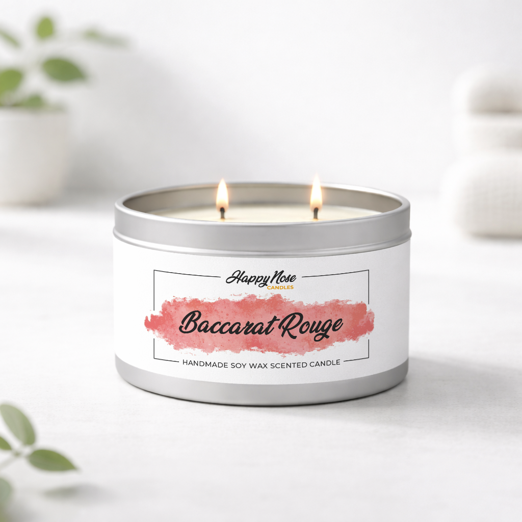 Baccarat Rouge Large Double Wick Candle - HappyNose Candles
