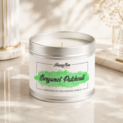 Bergamot & Patchouli Scented Candle