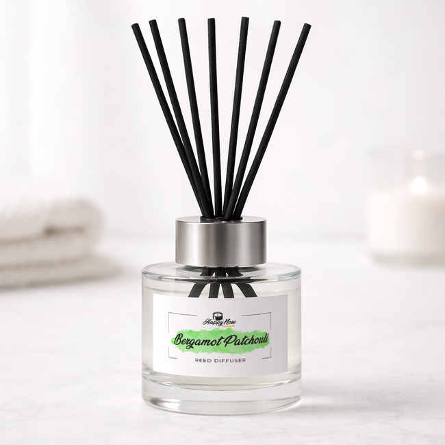 Bergamot Patchouli Reed Diffuser - HappyNose Candles