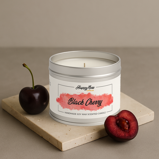 Black Cherry Scented Candle - HappyNose Candles