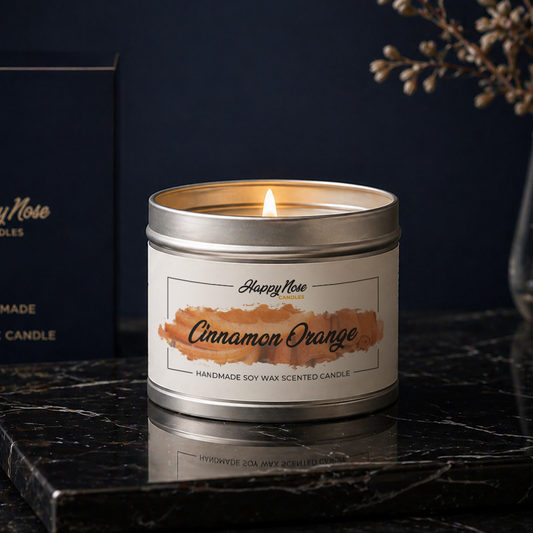 Cinnamon Orange Scented Candle - HappyNose Candles