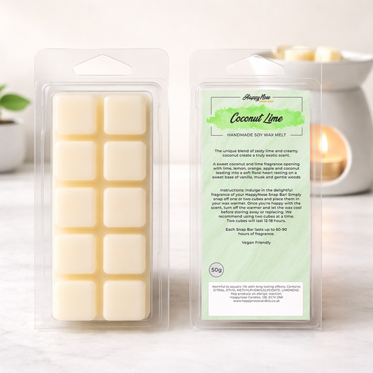 Coconut Lime 10 Cube Wax Melt - HappyNose Candles