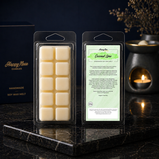 Coconut Lime 10 Cube Wax Melt - HappyNose Candles