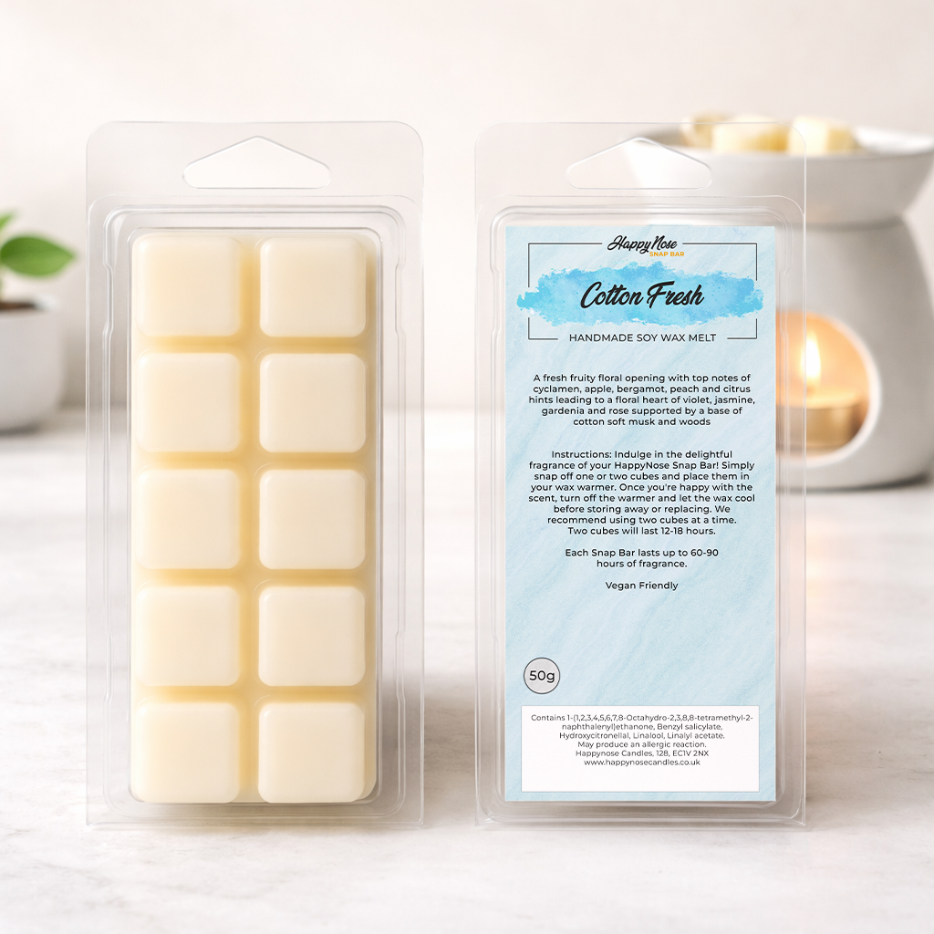 Cotton Fresh 10 Cube Wax Melt - HappyNose Candles