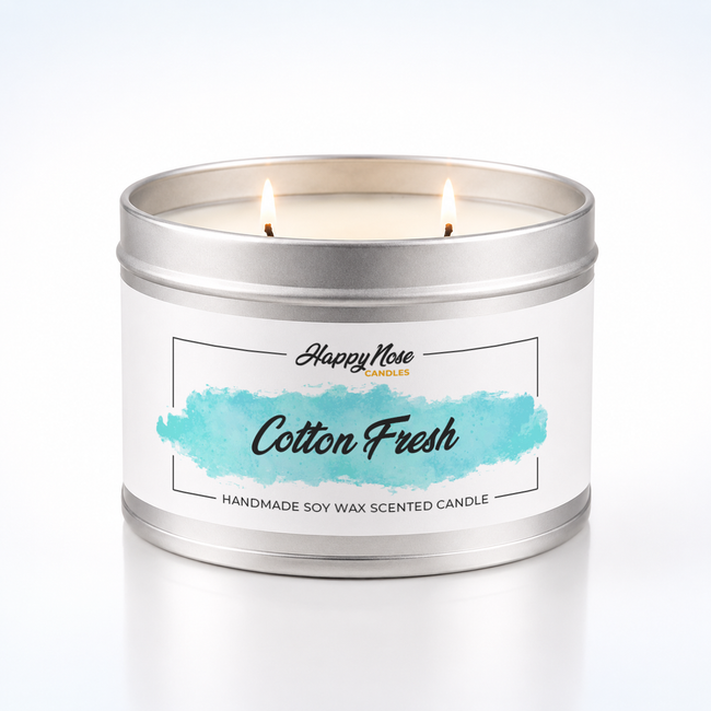 Cotton Fresh Large Double Wick Candle