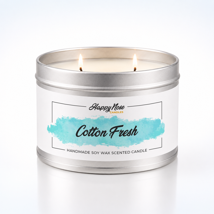 Cotton Fresh Large Double Wick Candle