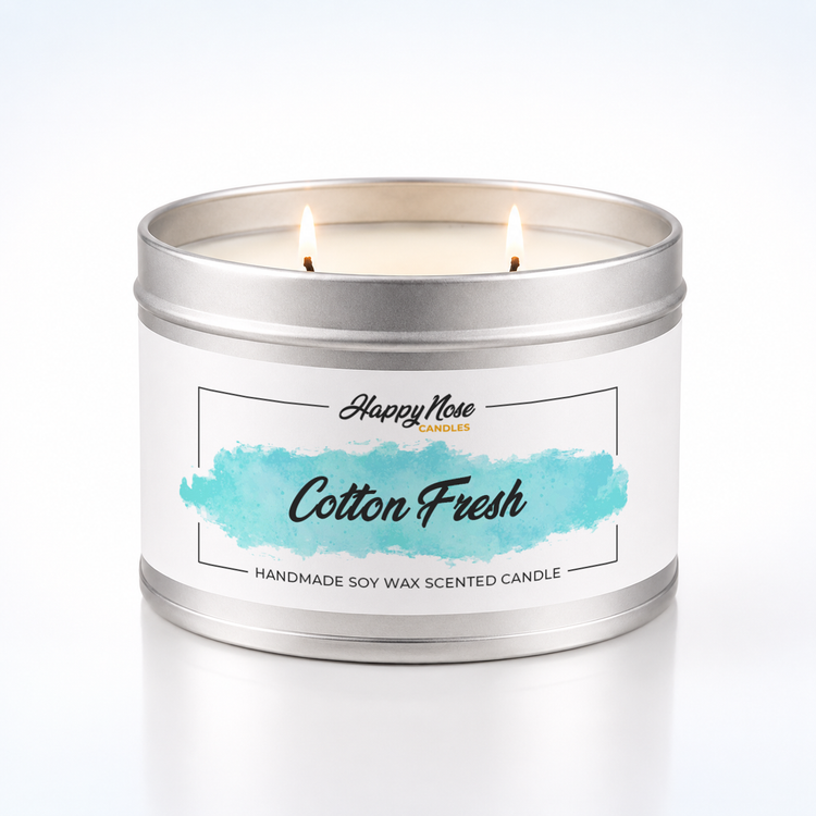 Cotton Fresh Large Double Wick Candle