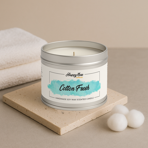 Cotton Fresh Scented Candle - HappyNose Candles