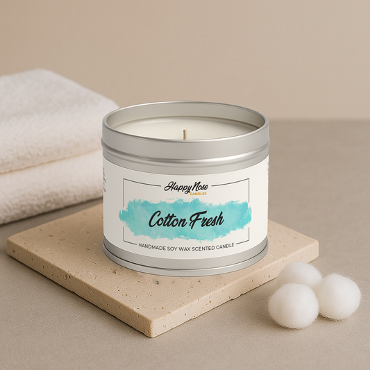 Cotton Fresh Scented Candle - HappyNose Candles