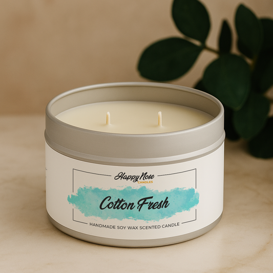 Cotton Fresh Large Double Wick Candle