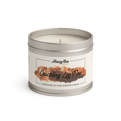Crackling Log Fire Scented Candle