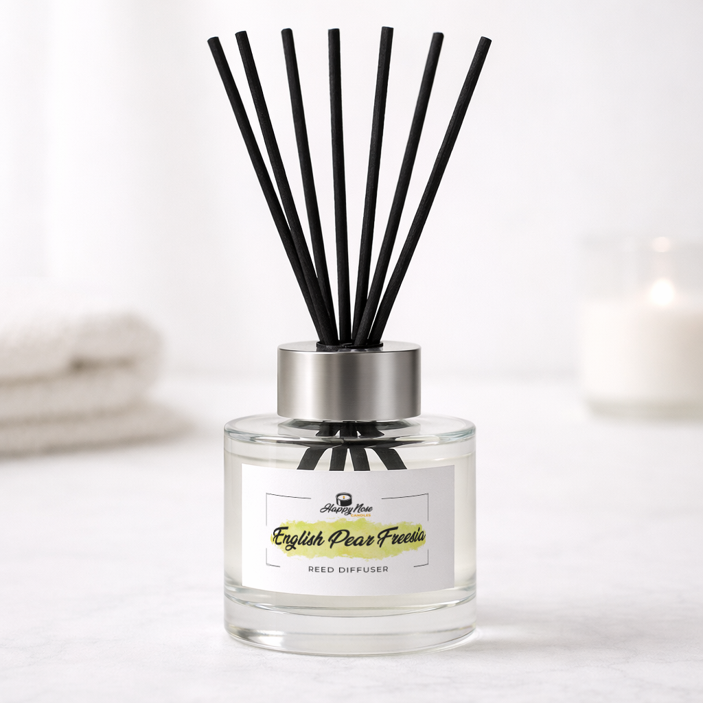 English Pear & Freesia Reed Diffuser - HappyNose Candles