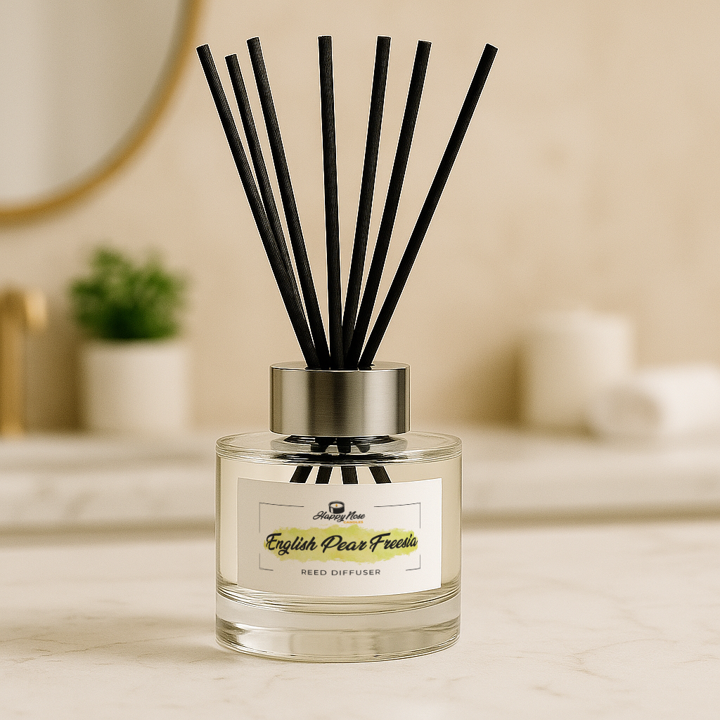 English Pear & Freesia Reed Diffuser - HappyNose Candles
