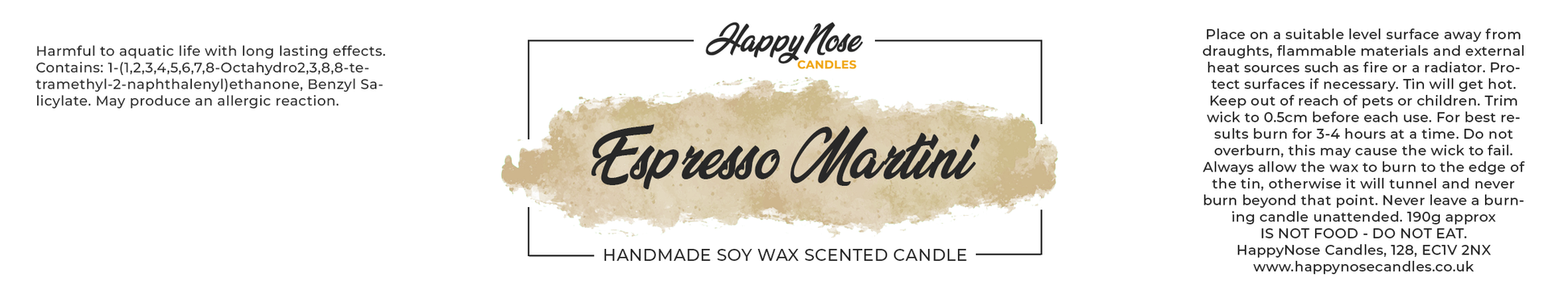 Espresso Martini Scented Candle - HappyNose Candles