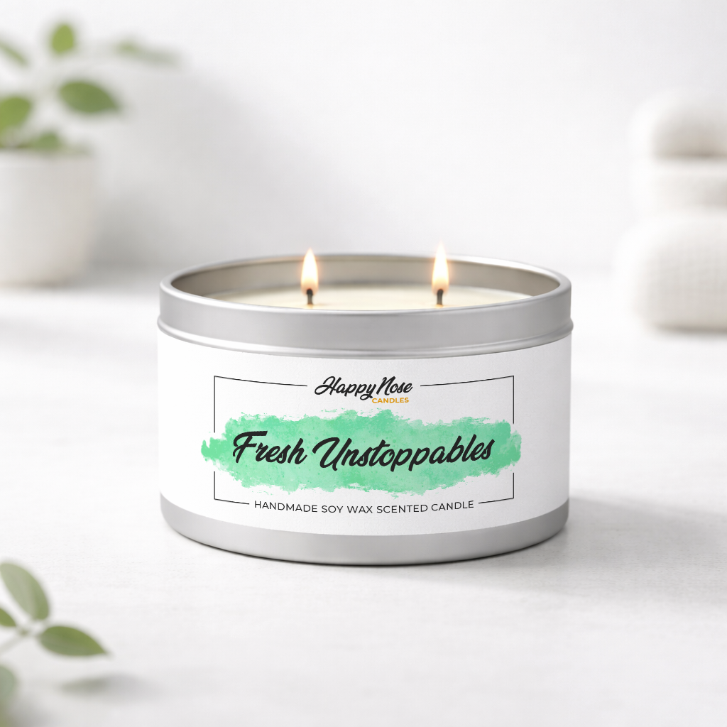 Fresh Unstoppable Large Double Wick Candle - HappyNose Candles