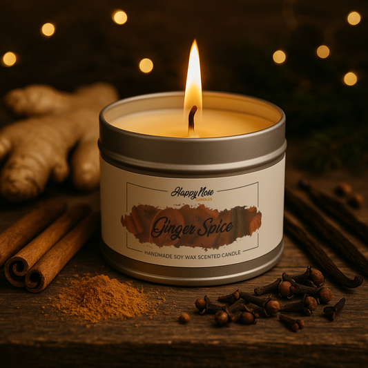 Ginger Spice Scented Candle