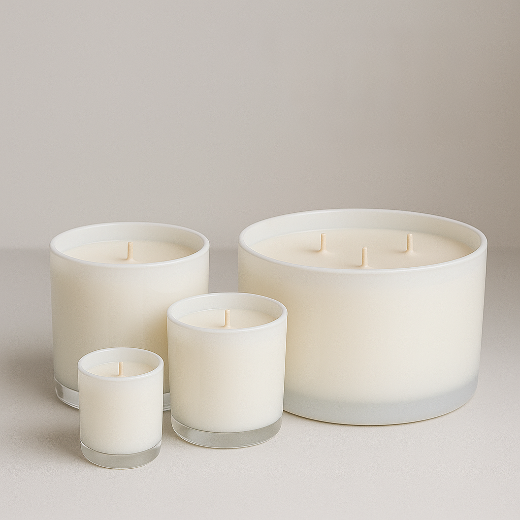 Pink Tulips & white Jasmine Premium Glass Candles - HappyNose Candles