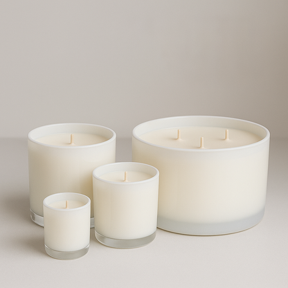 Pink Tulips & white Jasmine Premium Glass Candles - HappyNose Candles