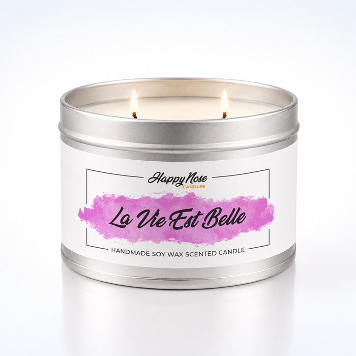 La Vie Est Belle Large Double Wick Candle