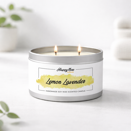 Lemon Lavender Large Double Wick Candle