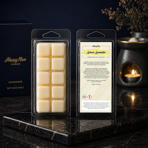 Lemon Lavender 10 Cube Wax Melt - HappyNose Candles