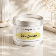 Lemon Lavender Scented Candle