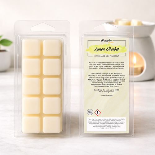 Lemon Sherbet 10 Cube Wax Melt - HappyNose Candles
