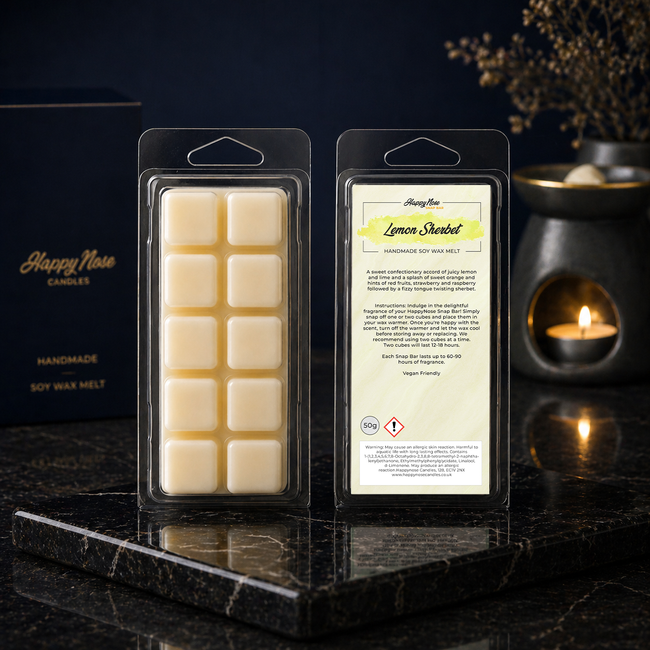 Lemon Sherbet 10 Cube Wax Melt - HappyNose Candles
