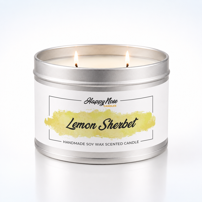 Lemon Sherbet Large Double Wick Candle