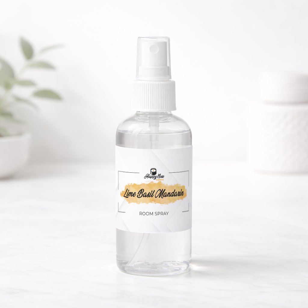 Lime Basil Mandarin Room Spray - HappyNose Candles