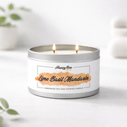 Lime Basil Mandarin Large Double Wick Candle