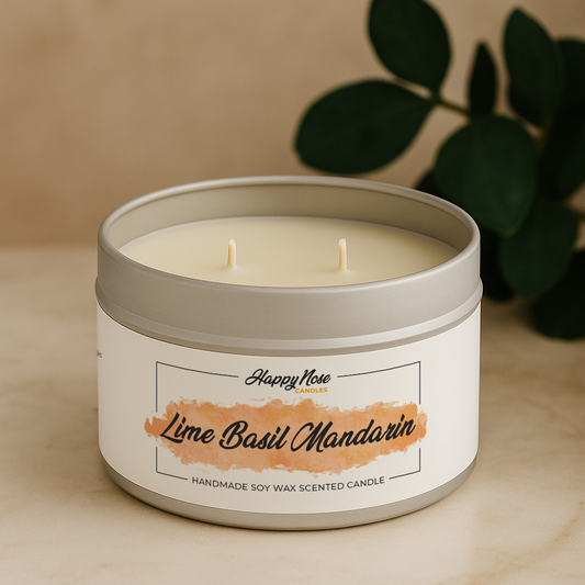 Lime Basil Mandarin Large Double Wick Candle