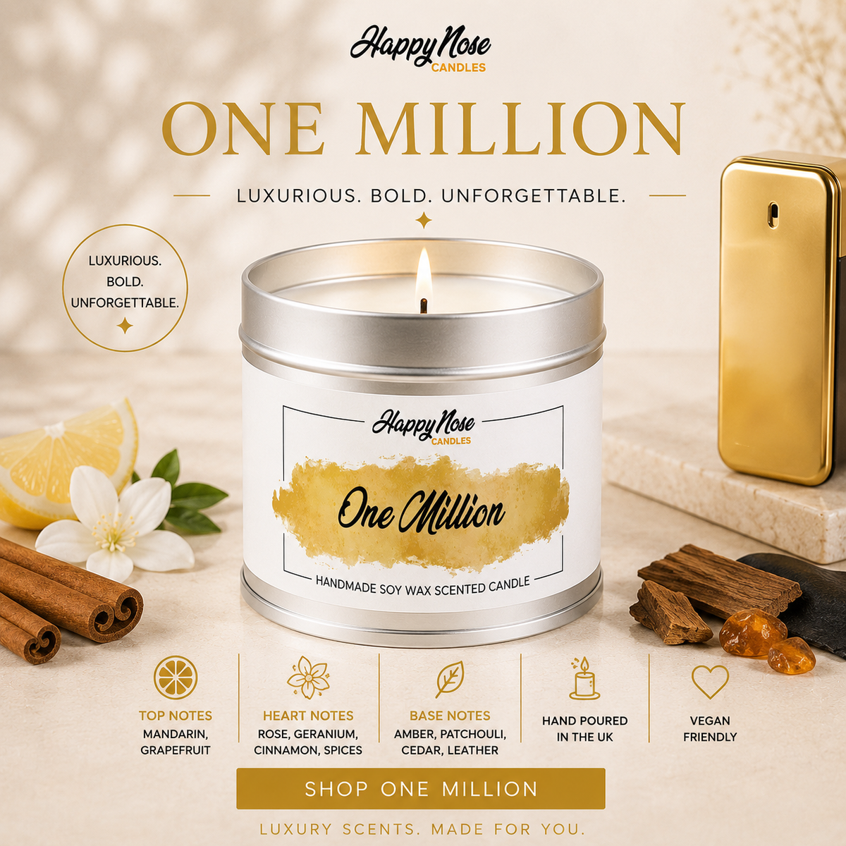 Eine Million Duftkerze