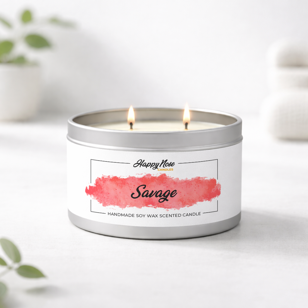 Savage Large Double Wick Candle - HappyNose Candles