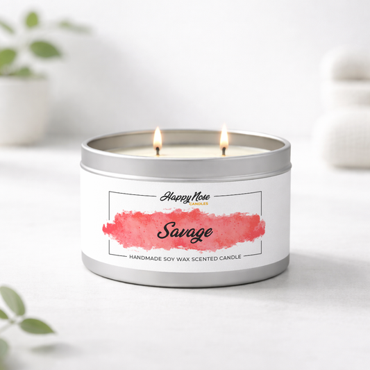 Savage Large Double Wick Candle - HappyNose Candles