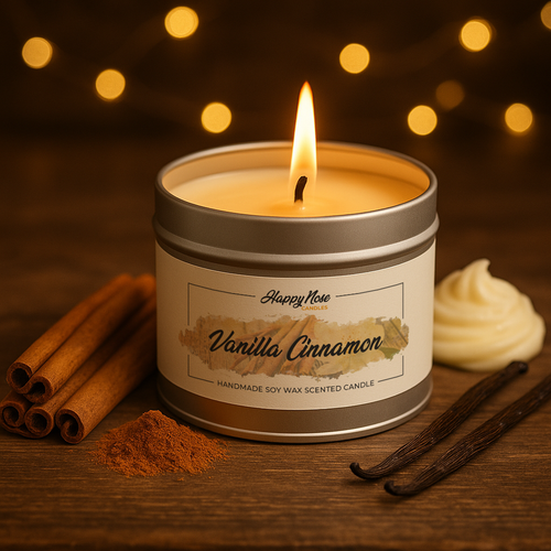 Vanilla Cinnamon Scented Candle