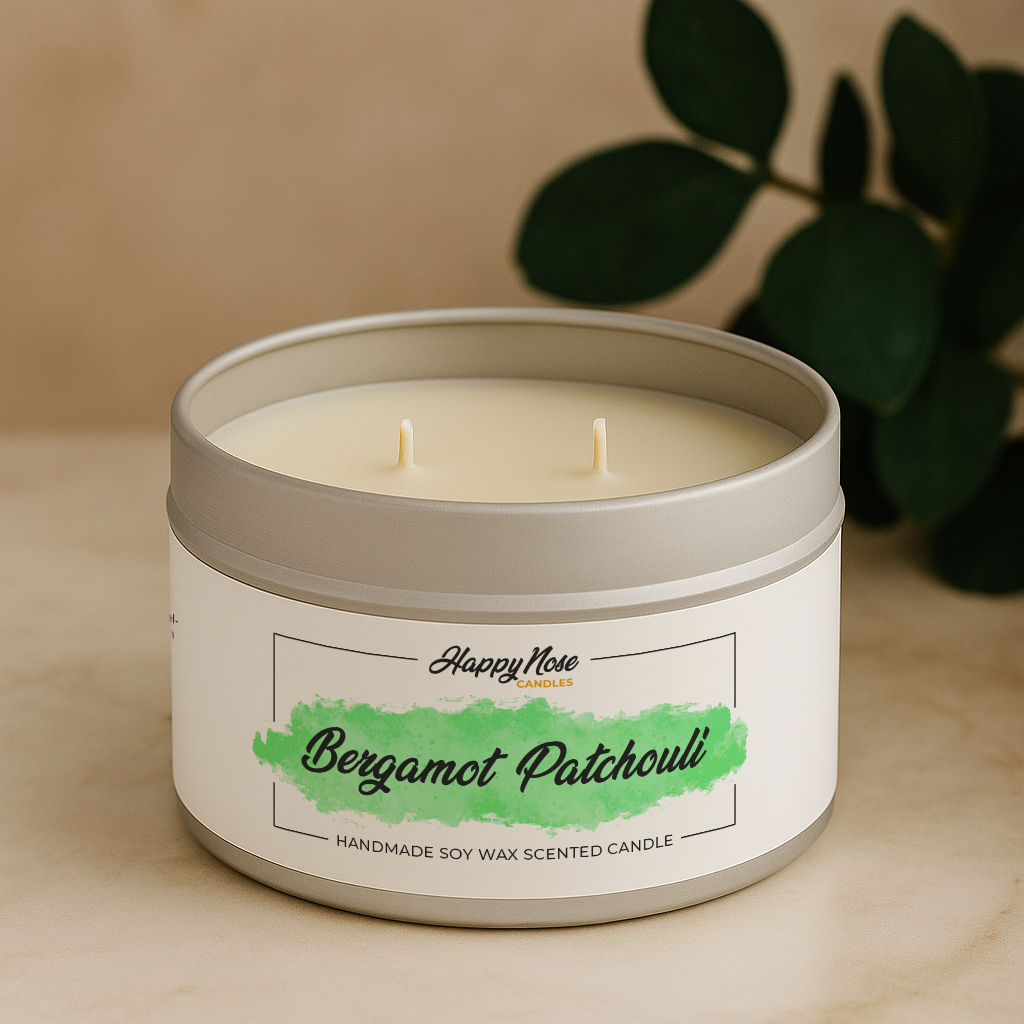 Duftkerze mit Zitronen-Lavendel-Duft